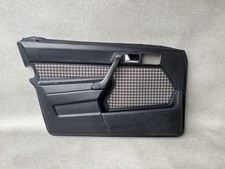Mercedes W201 Türverkleidung Vorne Links Schwarz Leder Sitzverstellung Schnitt