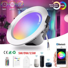 LED Einbaustrahler Bluetooth WIFI RGB+WW+CW Decken Einbauspot Dimmar 5W-15W 230V
