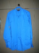 INFINITY MAN Herrenhemd Blau Langarm Gr. M 39/40