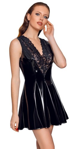 Lack kleid schwarz - lack,