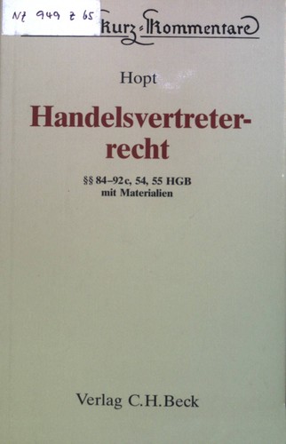 Handelsvertreterrecht - , :