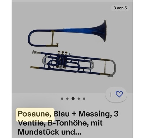 Posaune blau - posaune,