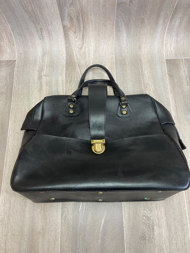 Vintage leder reisetasche - vintage,