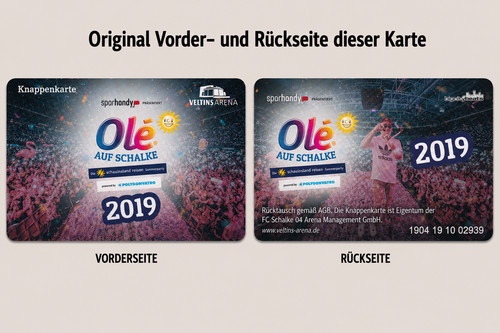 Knappenkarte schalke arena - schalke,