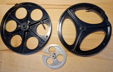 Transporträder für Skalenseil im Altradio, Durchmesser 16, 15 und 7,5 cm