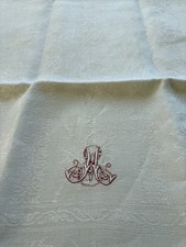 2 antike Leinenhandtücher mit