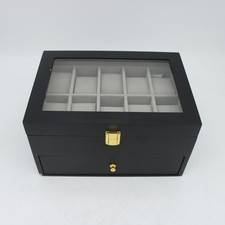 Uten Uhrenbox Holz mit 20 Fächern, Uhrenkasten - RETOURE (Gebrauchsspuren)