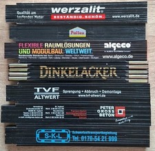 7 Stück 2m Schwarz Zollstock