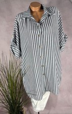 NEU gestreifte crinkle long