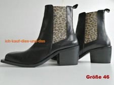 WALK LONDON Nola Western Chelsea Boots Echtleder - 8cm Absatz - Größe 46 - NEU!