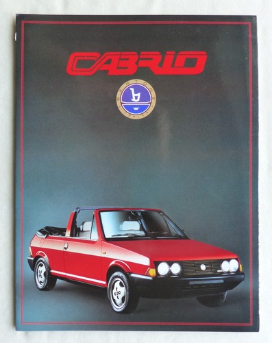 Fiat bertone cabrio prospekt - bertone,