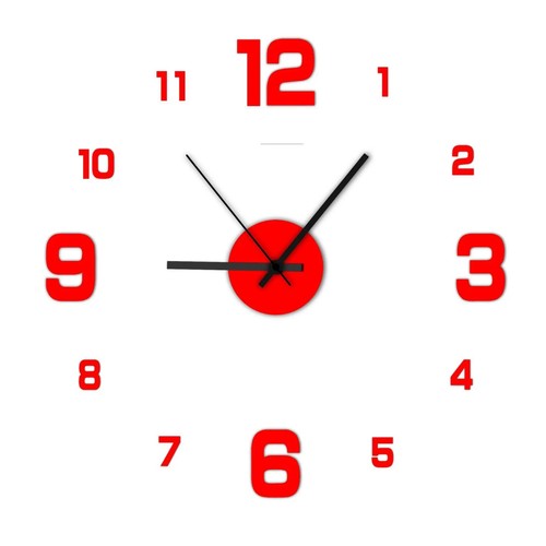 Modern diy wanduhr - 3d,
