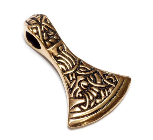 Bronze wikinger axt - bronze, anhänger