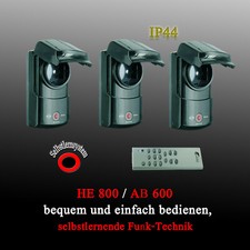 3 Funksteckdosen im Set mit Fernbedienung 1000 Watt IP44 Schalter selbstlernend