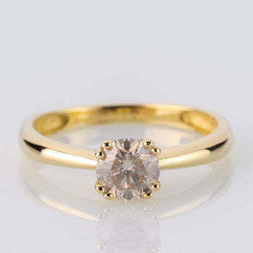 Ring 585er gold mit einem - ring,