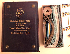 Liederbuch des Wingolf 1893 Coleur/Bänder/Zirkel/Schleifen - Leder - 8 Biernägel