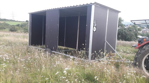Fahrbare weidehütte als - weidehütte,