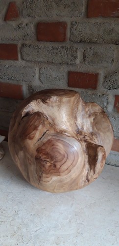 Teakholz kugel skulptur - kugel,