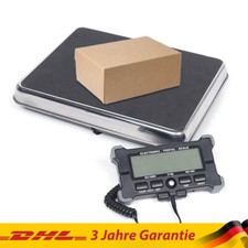 Digital Paketwaage, 200 kg Post-Plattformwaage Versandwaage Edelstahlplattform