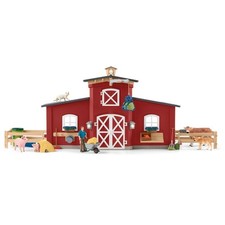 Schleich Farm World große Scheune mit Tieren Spielset