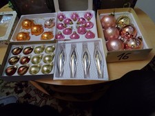 40 tlg. XXL Set Kugeln Bunt Weihnachten ?36 Kugeln?4 Zapfen silber