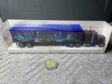 J67 Wiking H0 1:87 Mercedes Benz Lkw "Atlanta 1996" US Peterbilt Truck USA Werbe