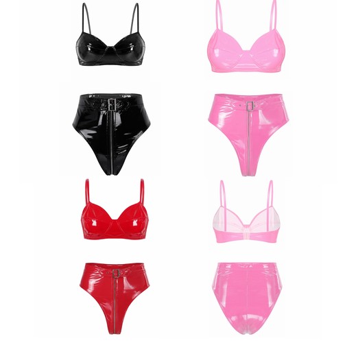 Damen wet look - look, set