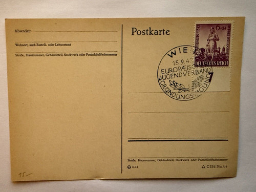 Deutsches reich postkarte - reich,