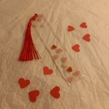 Handgemachtes Lesezeichen Valentinstag, Liebe aus EPOXIDHARZ, RESIN, Kunstharz 