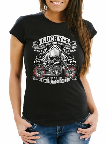 Damen shirt biker t - t-shirt, t-shirt