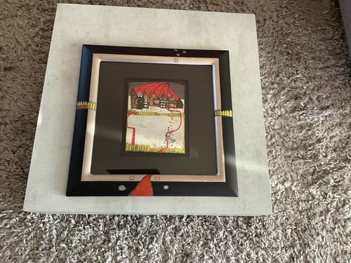 Hundertwasser bild mit rahmen - hundertwasser,
