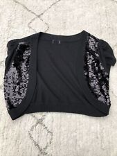 H+M Modisches Damen Bolero Schwarz Kombi Gr. 36 Neuwertig