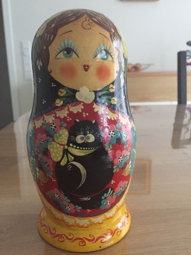 Russische holz steckpuppe mit - russische,