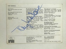Tony Marshall Ariola Schallplatten Autogramm Karte Werbung Sammler AK Signiert