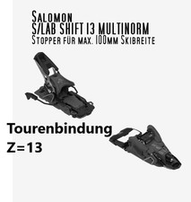 Skibindung Tourenbindung Salomon S/LAB Shift 13 Multinorm / Stopper 100mm