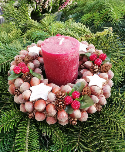 Weihnachtskranz adventskranz - weihnachtskranz,