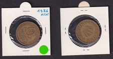 1 Krone Messing Münze Dänemark 1926 ss (172314)