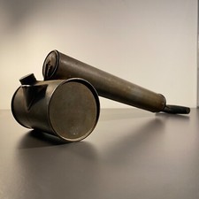 Unkrautspritze Antik, Alte Metall Handpumpe um 1910, Holzgriff und Verschluss