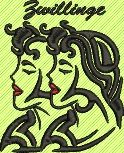 Stickdatei zwillinge - ,