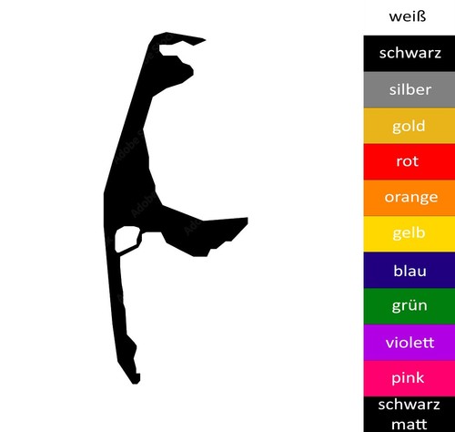 15x6cm sylt umriss sticker - sylt,