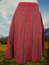 Trachtenrock rot Baumwolle