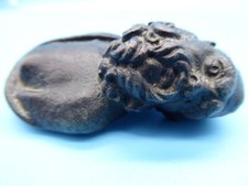 Bronze Museumsreplik Kopfskulptur römischer Silen der Universität Heidelberg RAR