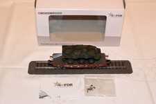 Märklin H0 48710 4MFOR DB Flachwagen mit Panzer Fuchs der Bundeswehr