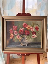 ölgemälde stillleben blumen - stillleben,