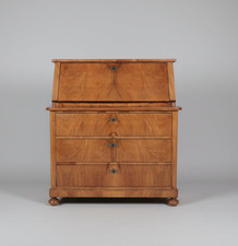 Antiker Biedermeier Sekretär aus Kirschbaum, um 1820–1840
