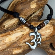 Surfer chain Om Shiva necklace