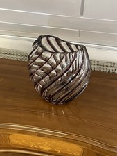 Überfangglas Vase Art Deco
