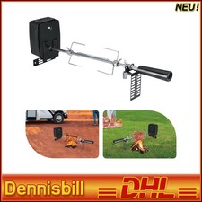 BBQ Edelstahl Grillspieß Set Rotisserie Weber Genesis Motor + Stange + Gabel Kit