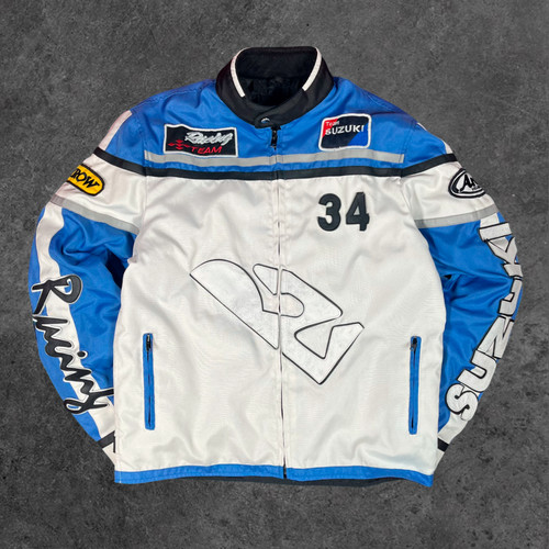 Suzuki racing jacket blue - suzuki,