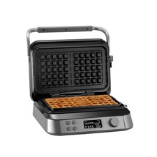 KLAMER Waffeleisen belgische Waffel, Waffeleisen doppelt mit 7 Stufen und 5 P…